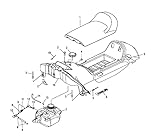 polaris seat foam Pour l'emplacement schématique 1 uniquement