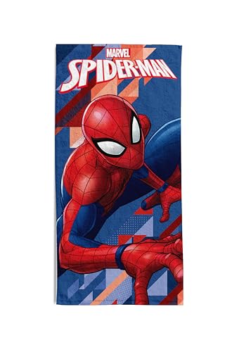 hermet Telo Mare Spiderman, 70x140 cm, Asciugamano da Spiaggia o...