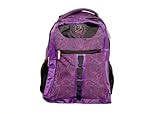 Mochila Feminina Casual Porta Notebook 15,6 Polegadas, 3 Compartimentos (Lilás)
