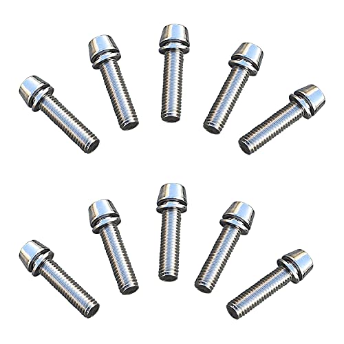 ONIPAX M5x20mm Stainless Steel Bike Stem Bolts with Washers