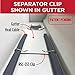 Radiant Solutions Company Clips for Separating Heat Cables in Gutters and on Roofs (10pack)