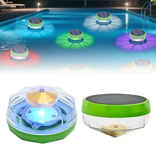 KQWVZ Luces Solares Flotantes Para Piscina,Luces Piscina Flotantes,7colores Iluminación De Piscina Flotante,Luz De Decoración De Lámpara De Bola Flotante De Energía Solar Impermeable Para Piscina