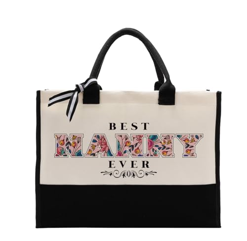 Bolsa Tote de Lona de Algodón para Mujer miniatura 1