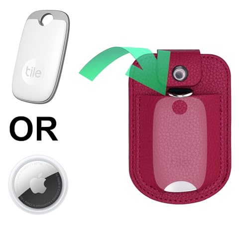 Fitted Leather Case W/Screen Protector & Pocket (Lanyard Included) for Freestyle Libre 3, Freestyle Libre 2 (Hot Pink) - Thumbnail 2