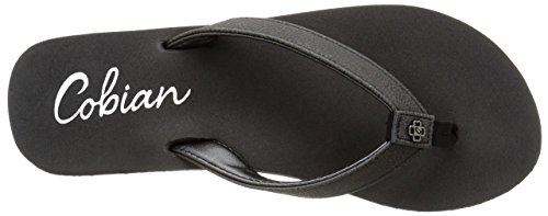 Cobian Women's Skinny Bounce Black Flip Flops, 9 #TOP4