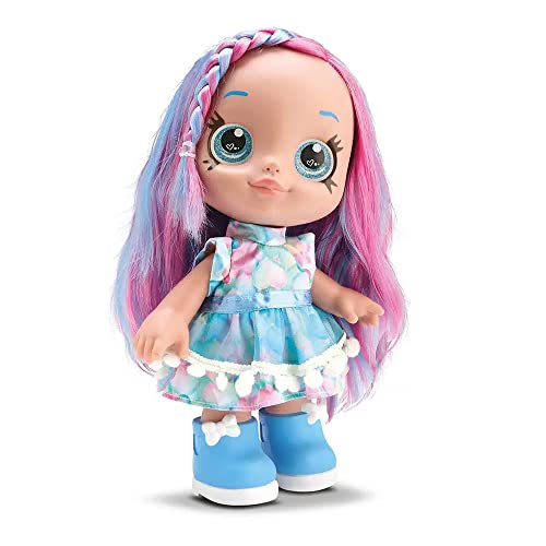 Boneca Rainbow Nails Pink e Azul 26cm Bambola