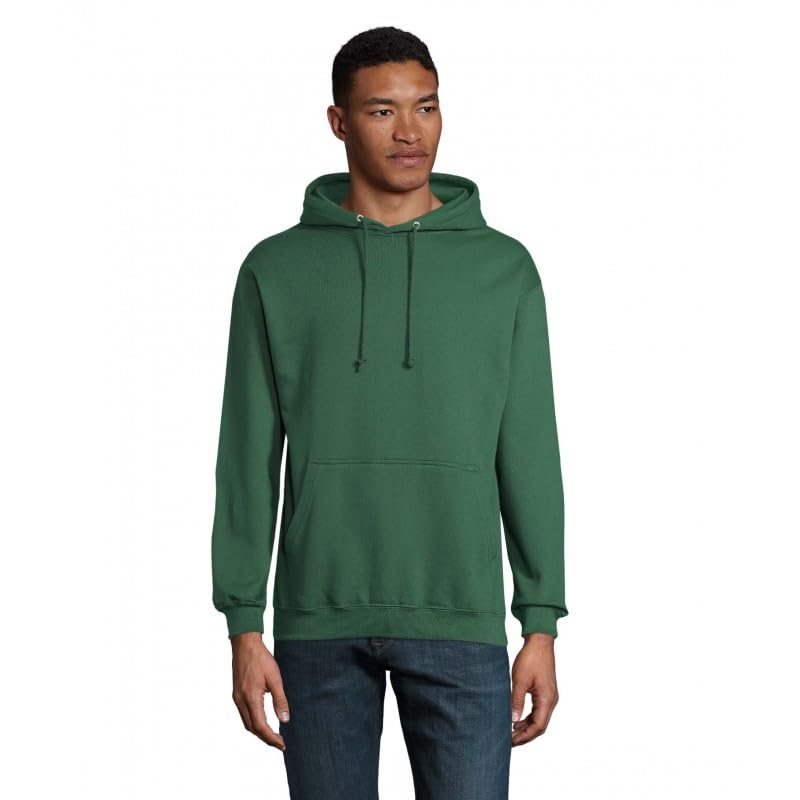 Sweat à capuche SOL'S Condor 5XL vert bouteille grand confort grande taille