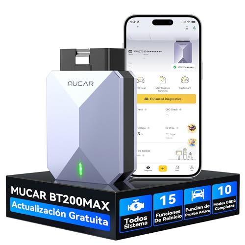 OBD2 diagnosis para iOS y Android MUCAR BT200 MAX para revisar el coche en viajes