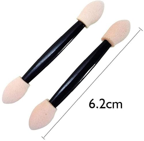 50 Pack Eyeshadow Brushes Dual Sided Eyeshadow Brush Sponge Tipped Oval Makeup Applicator Makeup Brush Makeup And Care #TOP3
