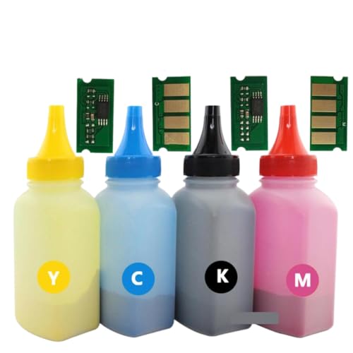 Recharge de toner avec puce pour Ricoh SP C250DN C250SF, pack de 4
