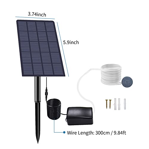 Andoer GVS4445032552749JY Solar Pond Oxygenator 2W Plug-In Solar Oxygen Pump Fish Tank Oxygenator Aquarium Oxygen Aerator Air Pump Fishing Aerator thumb #7