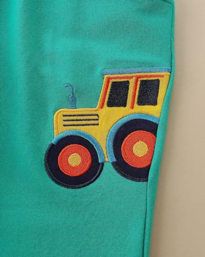 Irsutey Toddler Boys Girls Cute Car Print Sports Pants with Drawstring Pockets Casual Pants3