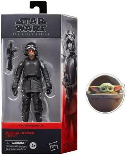 Star was The Black Series OBI Wan Kenobi/Andor Series Premium Articulated Action Figure Collection Imperial Officer (Ferrix) + Sticker