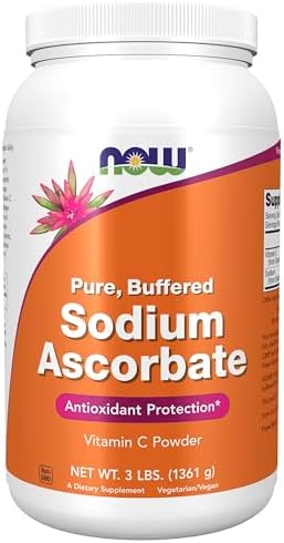 NOW Foods Supplements, Sodium Ascorbate Powder, Buffered, Antioxidant Protection*, 3-Pound