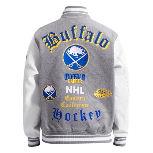 Image of Pro Standard Mens NHL Old English Varsity Jacket
