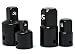 Bastex Impact Adapter and Reducer Set (4-Piece) for use with Impact Wrenches and Drills in Auto and Construction Work Set Adapter Sizes (3/8in. to 1/4) (1/2in. to 3/8) (3/8in. to 1/2) (1/4in. to 3/8)