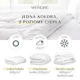 Wendre kołdra 4 pory roku 155x220 cm – 2 kołdry 3w1, 150+250 g/m²