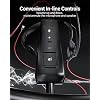 NUBWO HW02 USB Headset with Microphone Noise Cancelling &in-line Control, Ultra Comfort Computer Headset for Laptop pc, On-Ear Wired Office Call Center Headphone for Boom Skype Webinars(Black)