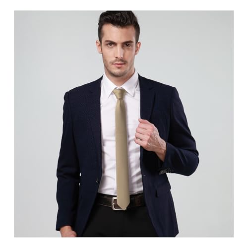 Image of Landisun Black Tie Men Women Solid Skinny Ties Slim Ties Satin Tie