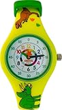 Preschool Collection Dinosaurs Kids Analog Watch - Time Teacher - Easy-to-Read Dial! Hypoallergenic Silicone First Watch for Boys, Children, Toddler
