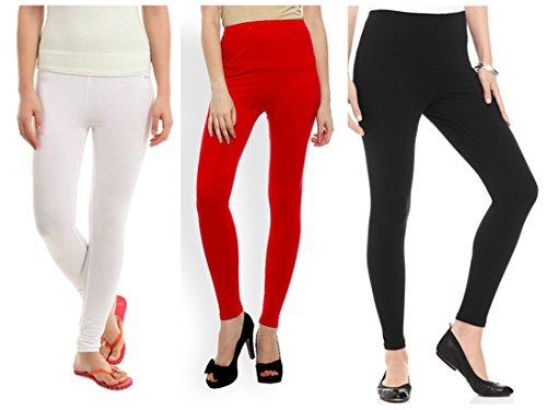 Yellow Tree Branded Black, White and Red Leggings (Combo of 3) : Amazon.in:  Clothing u0026 Accessories