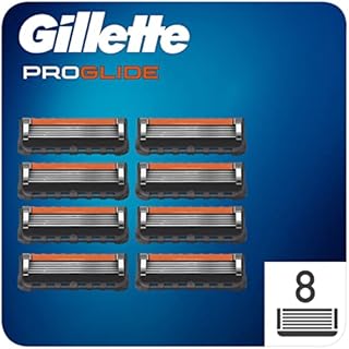 Gillette ProGlide Razor Blades Men, Pack of 8 Razor Blade Refills with Precision Trimmer, 5 Anti-Friction Blades (Packaging May vary)