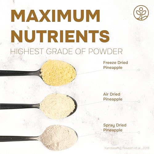 Pineapple Powder Organic 5 Ounce Bag USDA Certified & 3rd Party Lab Tested - Antioxidant Rich Smoothies Freeze Dried Pineapple Extract for Baking from Dried Pineapples - Non-GMO & Vegan Friendly - image 5