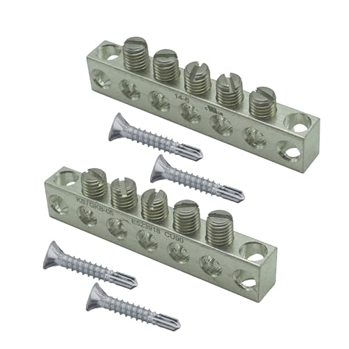 UL Ground Bar Kit 5 Terminal 4 AWG 2pcs
