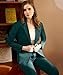 Womens Fashion Casual Suits Slim Fit 2 Piece Dressy Formal Business Office Blazer Pants Suits Dark Green Size 22