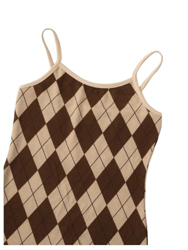 OYOANGLE Girl's Cute 2 Piece Outfits Print Cami Short Dress with Crop Top Tee Set3