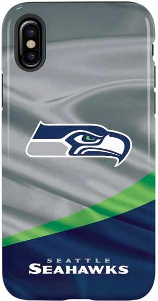 Skinit Pro Phone Case Compatible with iPhone X - Officially Licensed NFL Seattle Seahawks Design