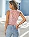 Avidlove Sexy Tops for Women Going Out Lace Tops Y2K Fashion Summer Crop Tank Tops (Pink, M)