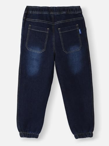 Image of Nautinati Boys Cotton Denim Jeans with Value-Added Detailing | Age 2-10 Years
