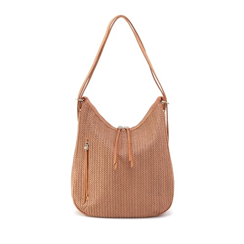 Image of HOBO Merrin Leather Bucket Backpack Convertible to Shoulder Bag for Women