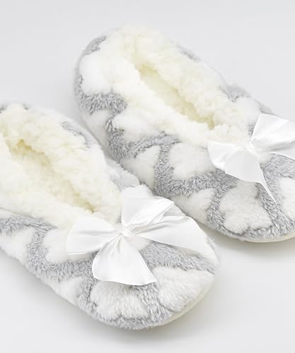 Keyela Womens Cozy&Warm Slipper Socks with Grippers-House Socks4