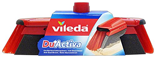 VILEDA 317-0340 DuActiva Escoba, Negro/ Gris/ Rojo, Est�ndar