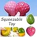Fruit Squ-ish T-oy-s, Color Changing Resistance Fidget, Relieving Fur Ball Gifts for Anxiety&Relaxation, Novelty Fidget Sensory Food Fun Stretchy (Small Strawberry)