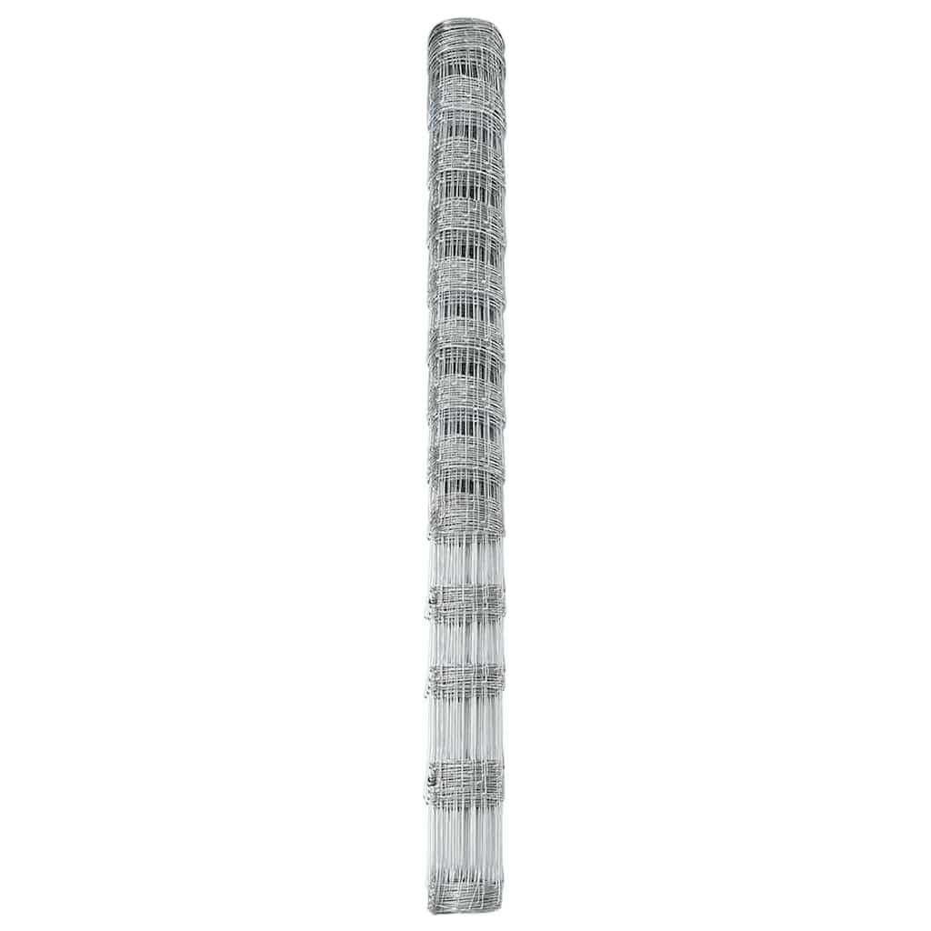 Ogrodzenie dzikiej zwierzyny leśnej, szare, 1,5 x 10 m, stal, wytrzymały płot ogrodowy, nowoczesny design, trwała kratka do ogrodu i na taras, ochrona roślin i drobiu