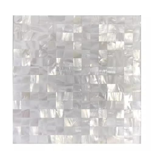 Mosaico concha para pelar y pegar con acabado impermeable multicolor 4