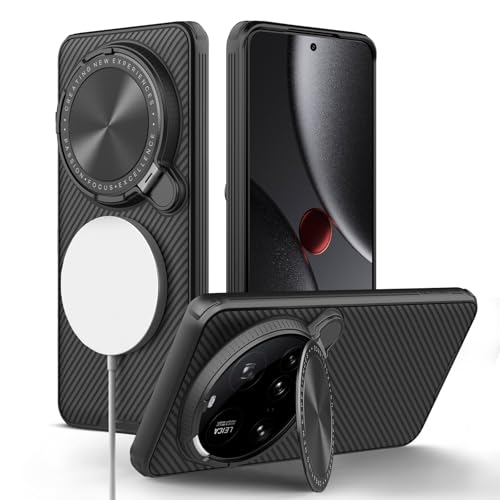 Nillkin für Xiaomi 15 Ultra Hülle mit Kameraschutz [Kompatibel mit MagSafe] Dünn Magnetische Handyhülle mit Kickstand Ständer [TPU+CP][Matt][rutschfest/Staub- und Schallschutz] Schwarz