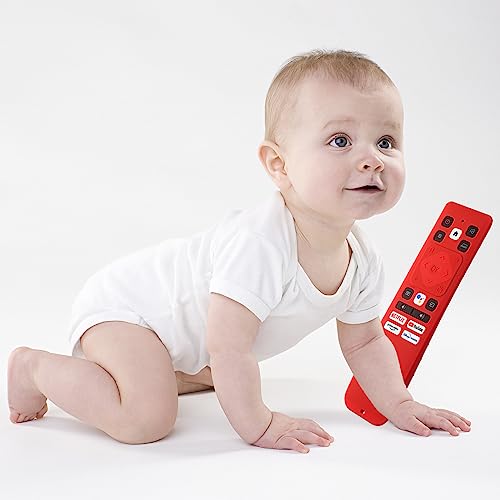 Image of Oboe Silicone TV Remote Cover Compatible with Acer AR2851 I /H /W /XL Series Remote - Protective Case with Loop (Glow in Dark Blue) [Remote NOT Included]