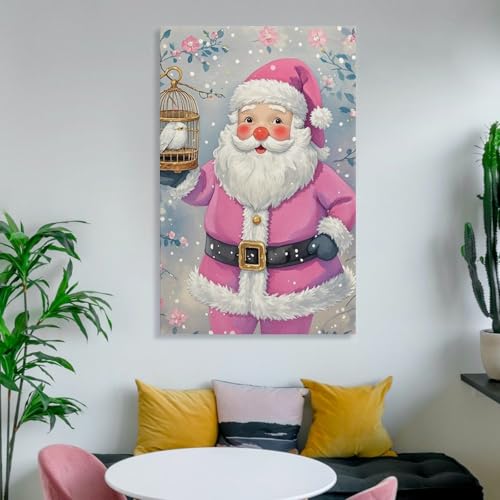 Impression sur toile Père Noël pour sublimer un mur vide sans effort
