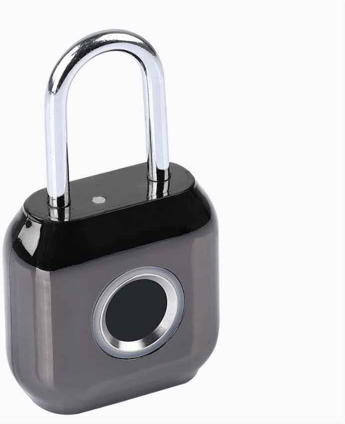 Fingerprint Padlock USB Outdoor Gym Smart Biometric Fingerprint Padlock Door Lock Ip66 Waterproof and Anti-Theft Used for Lockers Backpacks Suitcases