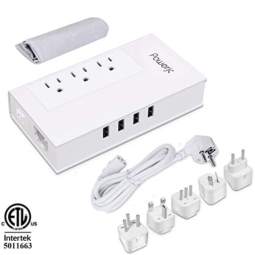 Voltage Converter Adapter Step Down 220V to 110V AC Output Rated Current 7A