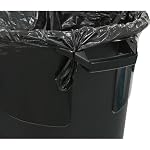 32 Gallon Heavy Duty Plastic Garbage Can, Included Click Lock Lid, Large Trash Can Sturdy Handles, Garage Trash Can, Indoor and Outdoor, Black - Image 5