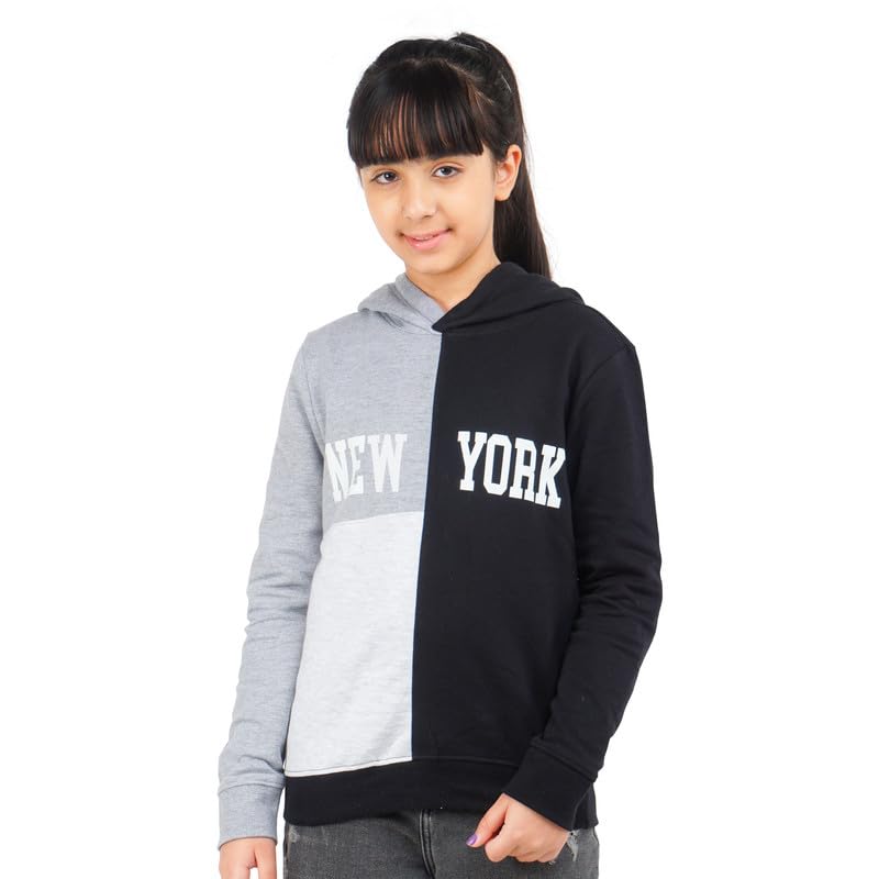 Image of Real Basics Girls Cotton Hooded Sweatshirt (Pack of 1)