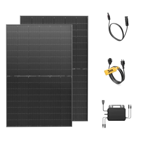 Solakon® 900W Balkonkraftwerk - Balkonkraftwerk 800W komplett Steckdose - neuester 800 Watt...