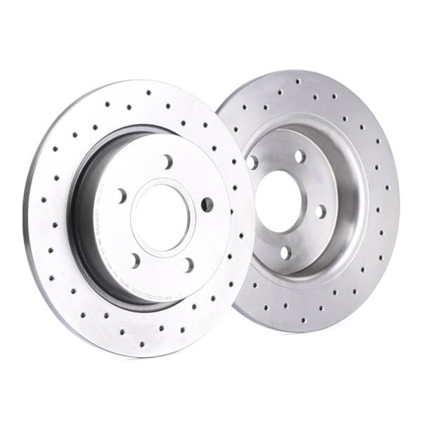 2x Dischi Freno Posteriori BREMBO 271mm – Pieni, Per Ford Focus III E Compatibili (08.A725.11)