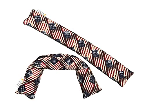 The Original Corn Bag Microwavable Heating Pad Two Neck Wraps for Pain Relief in 100% Cotton Fabric for Arthritis Pain, Headaches, Menstrual Cramps, & Warming Up Multi