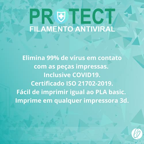 Filamento PLA Antiviral Protect para Impressora 3D 1,0kg 1,75mm